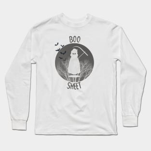 Is Boo Sheet Ghost In Mask Halloween tees Long Sleeve T-Shirt